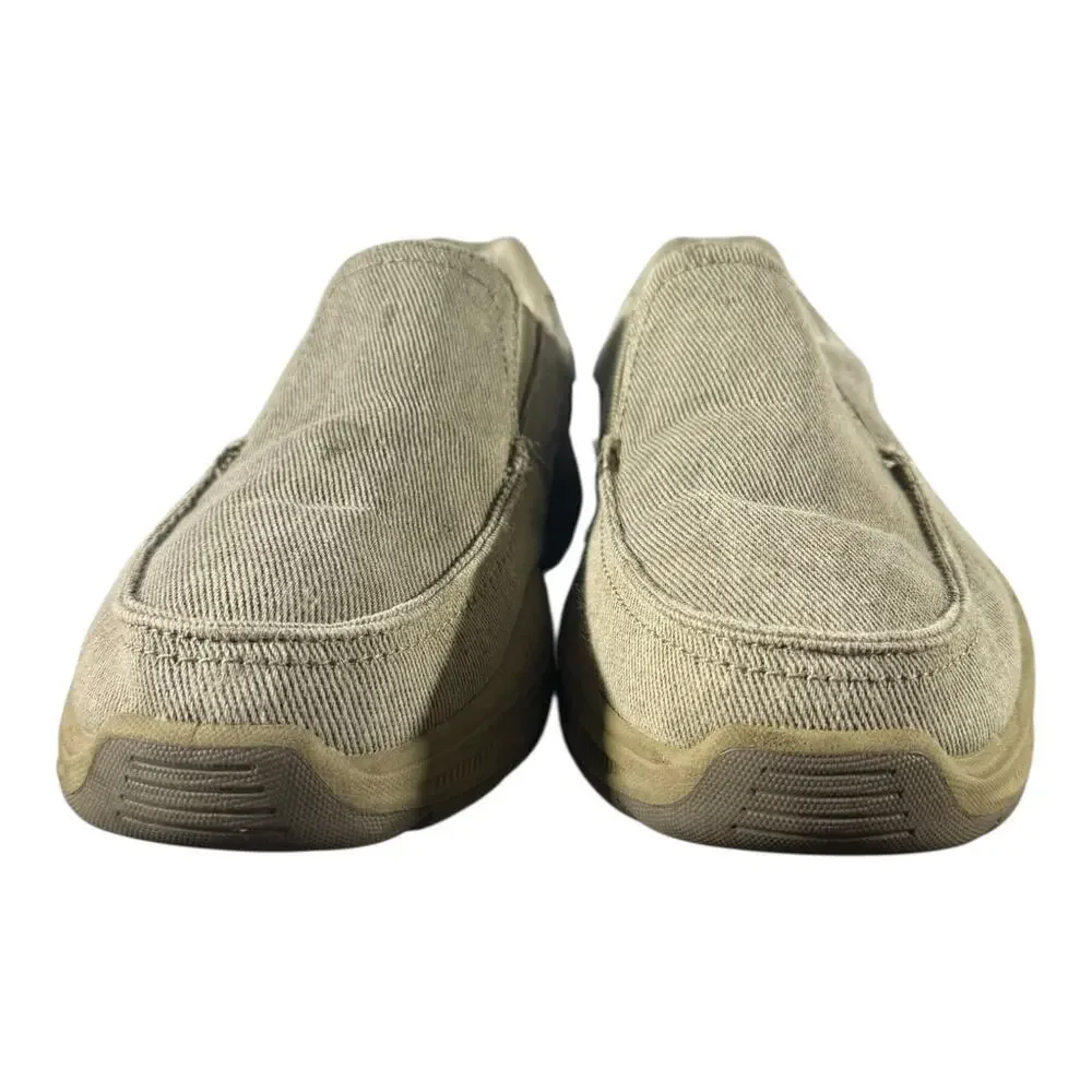 Skechers Men's Expected Avillo Relaxed Fit Slip-On Shoes Khaki Size 11